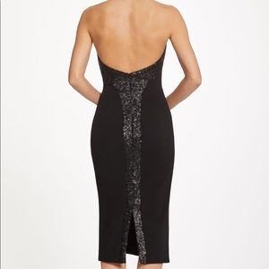 NWOT sequin trim halter dress